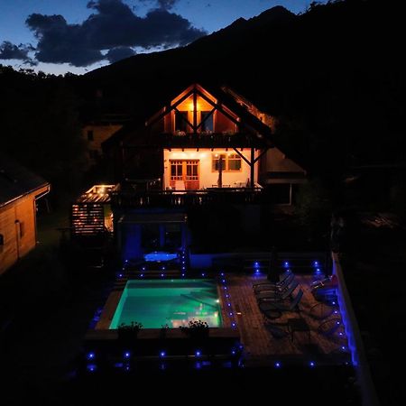 Chalet Serre Cambeou Piscine&Spa Saint-Chaffrey Kültér fotó