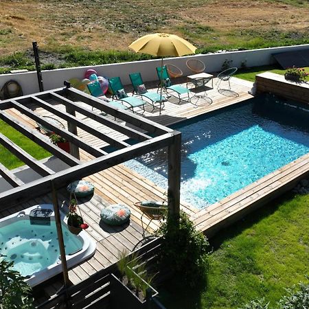 Chalet Serre Cambeou Piscine&Spa Saint-Chaffrey Kültér fotó