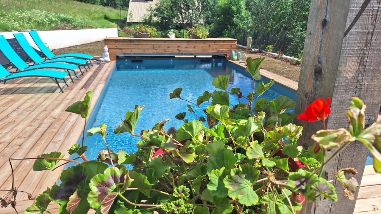 Chalet Serre Cambeou Piscine&Spa Saint-Chaffrey Kültér fotó